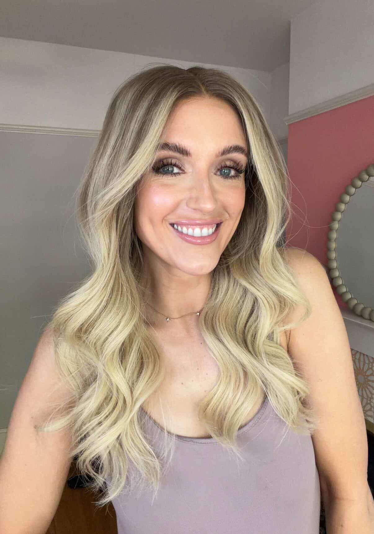 Lisa Pruik | Asblonde Balayage HD Kant Echt Haar Pruik