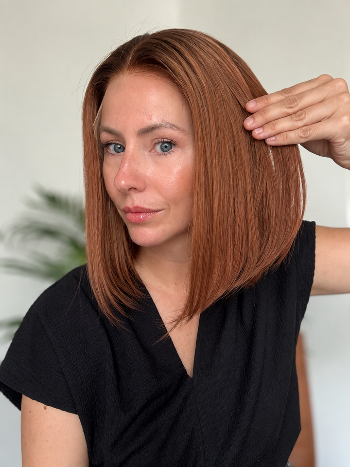 Hailey Pruik | Lichtbruine Balayage HD Lace Pruik van Mensenhaar KLAAR OM TE VERZENDEN