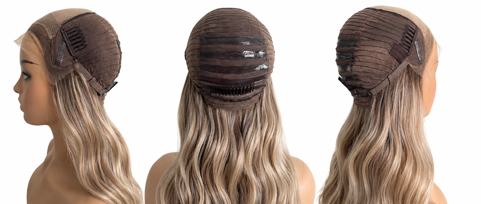 Mace Wig | Golden Blonde Balayage HD Lace Human Hair Wig with Ash Root