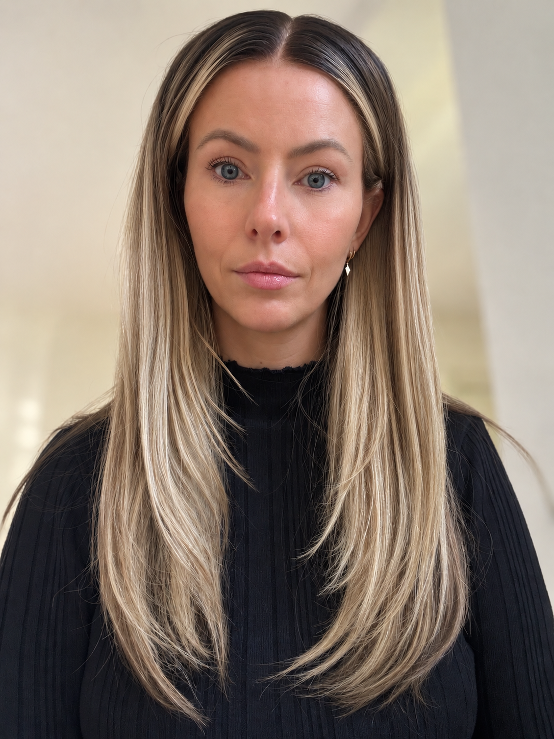Mabel-pruik | Koel beigeblonde balayage HD lace pruik van mensenhaar – Direct leverbaar