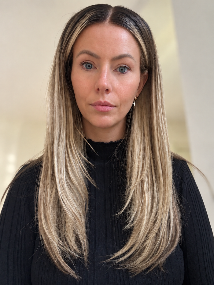 Mabel-pruik | Koel beigeblonde balayage HD lace pruik van mensenhaar – Direct leverbaar