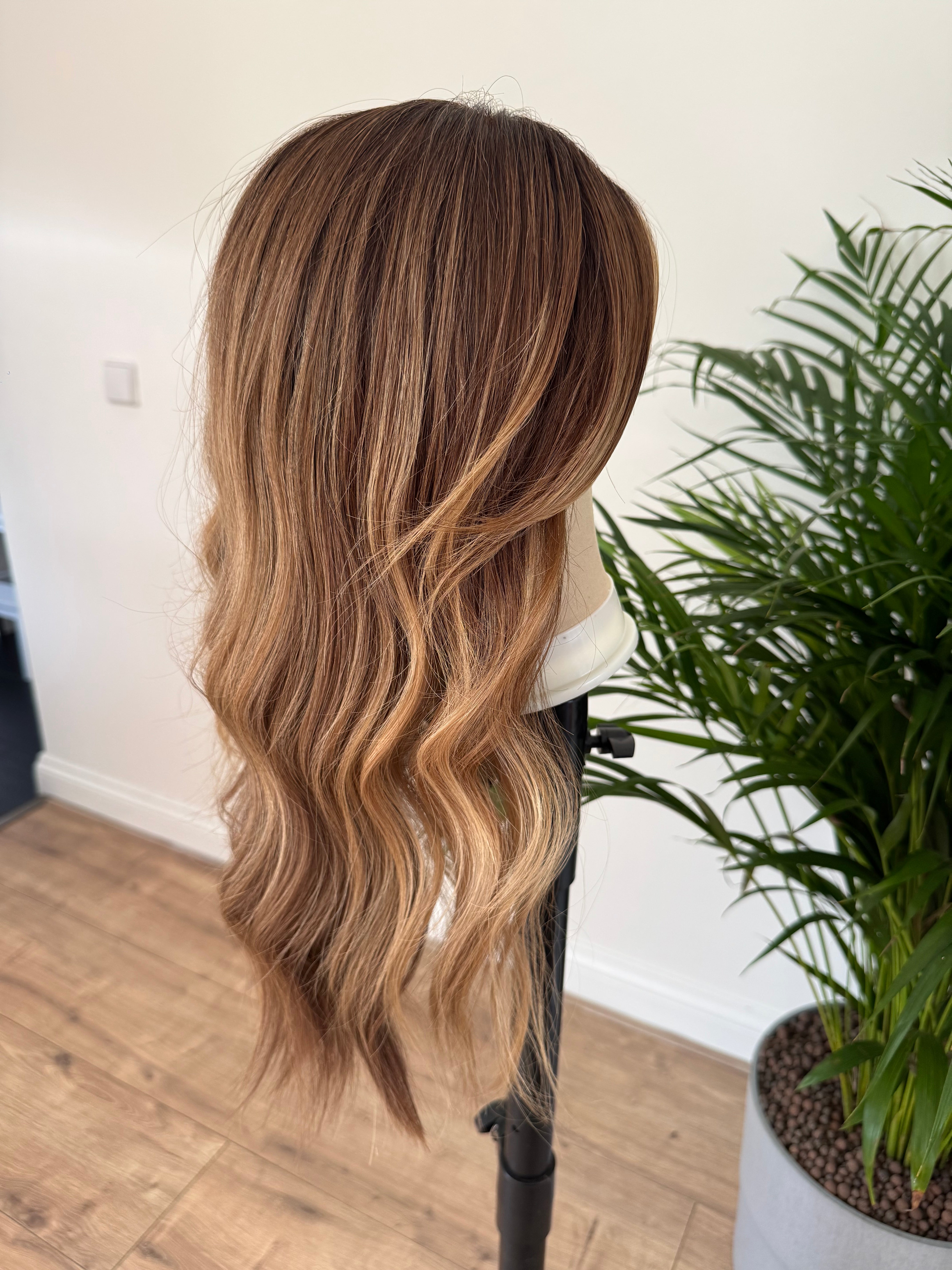 Hailey Pruik | Lichtbruine Balayage HD Lace Pruik van Mensenhaar KLAAR OM TE VERZENDEN