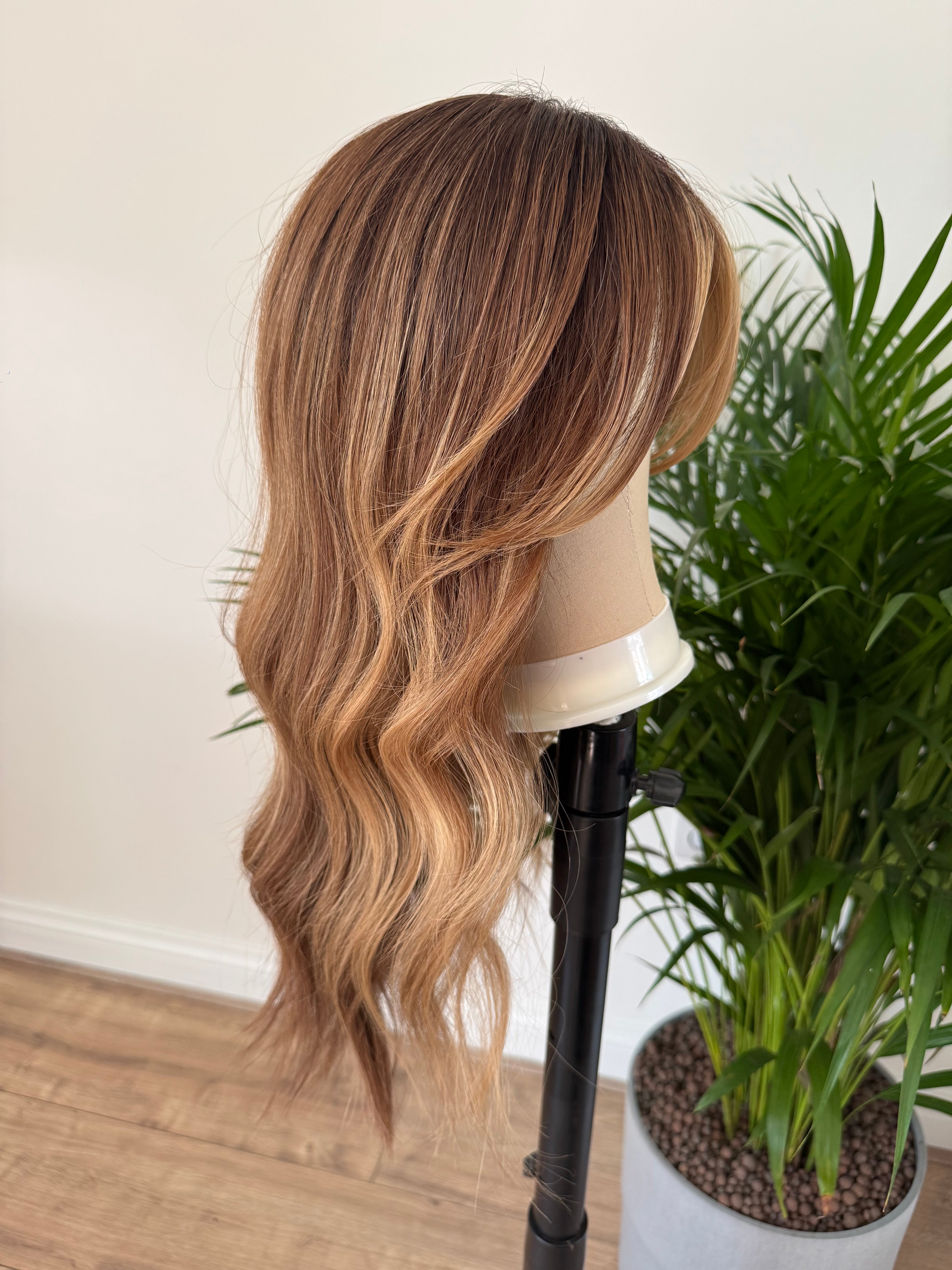 Hailey Pruik | Lichtbruine Balayage HD Lace Pruik van Mensenhaar KLAAR OM TE VERZENDEN